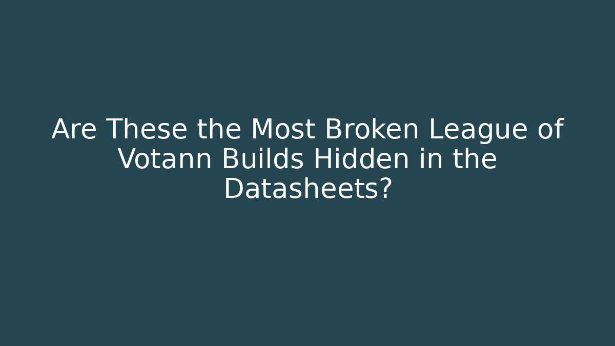 Are These the Most Broken League of Votann Builds Hidden in the Datasheets?