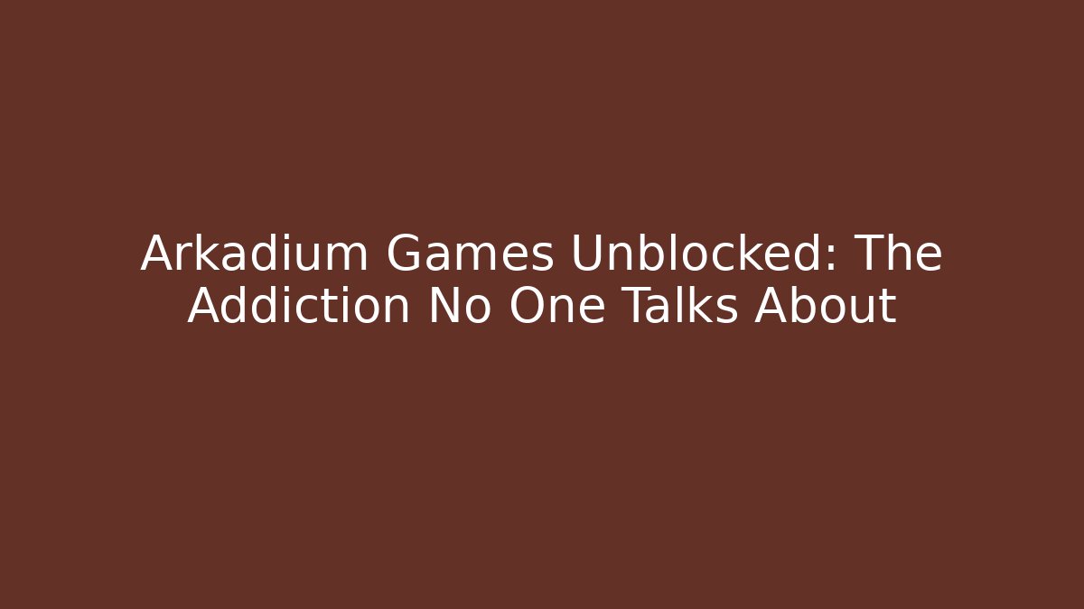 Arkadium Games Unblocked: The Addiction No One Talks About - Felix Cat Insurance