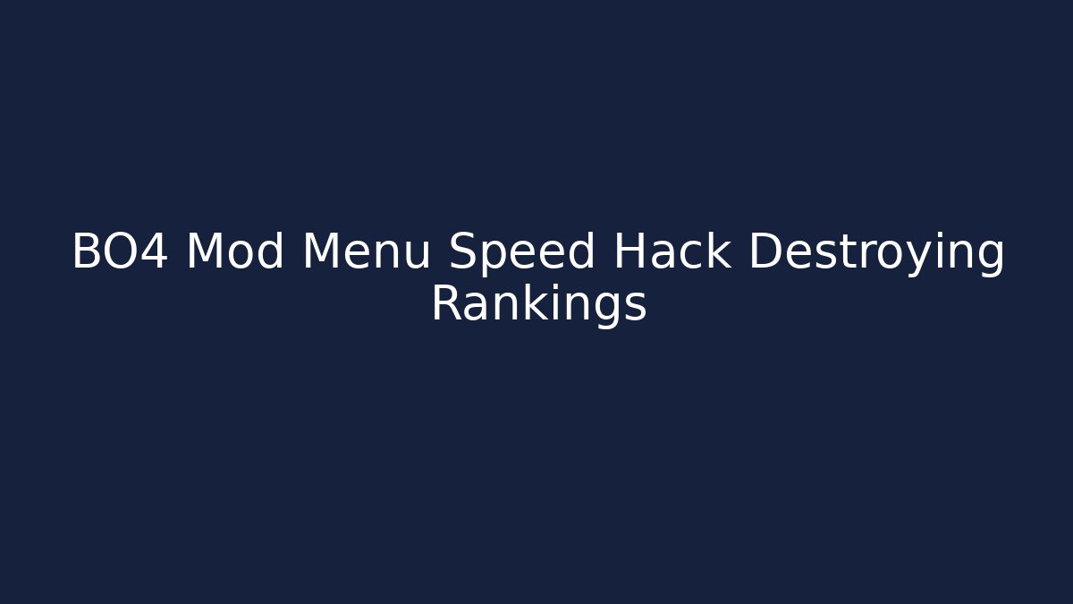 BO4 Mod Menu Speed Hack Destroying Rankings - Felix Cat Insurance