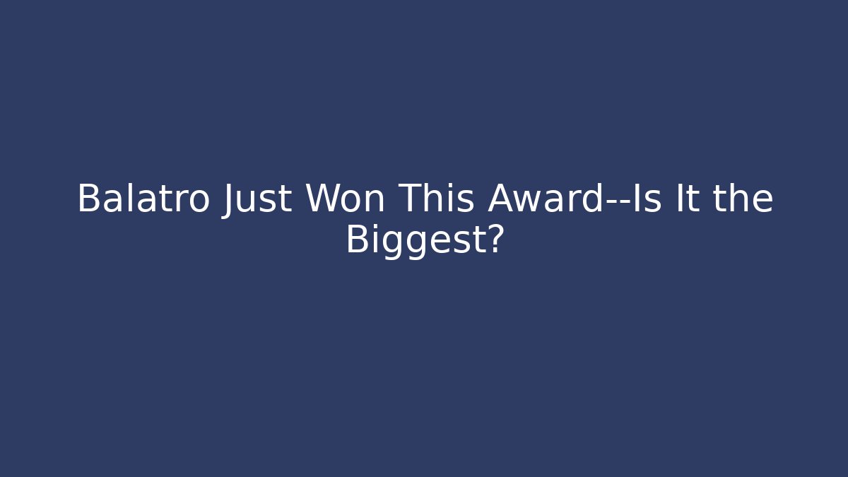 Balatro Just Won This Award—Is It the Biggest?