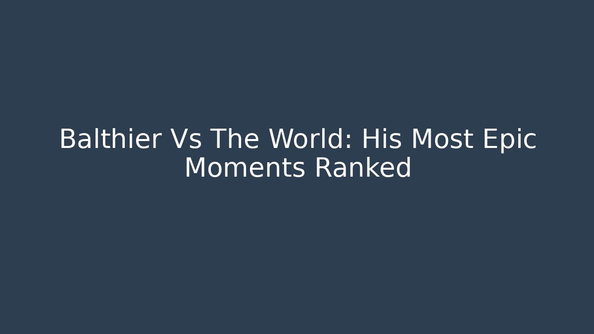 Balthier Vs The World: His Most Epic Moments Ranked