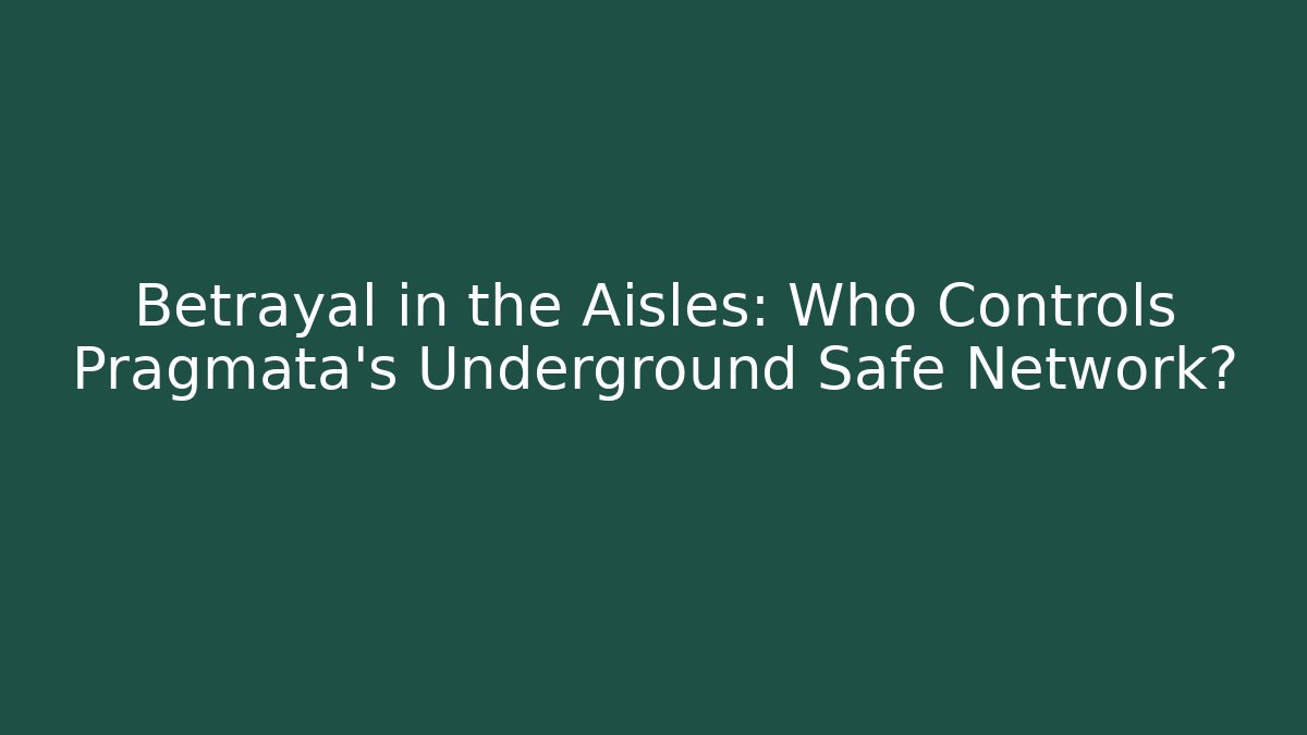 Betrayal in the Aisles: Who Controls Pragmata’s Underground Safe Network?