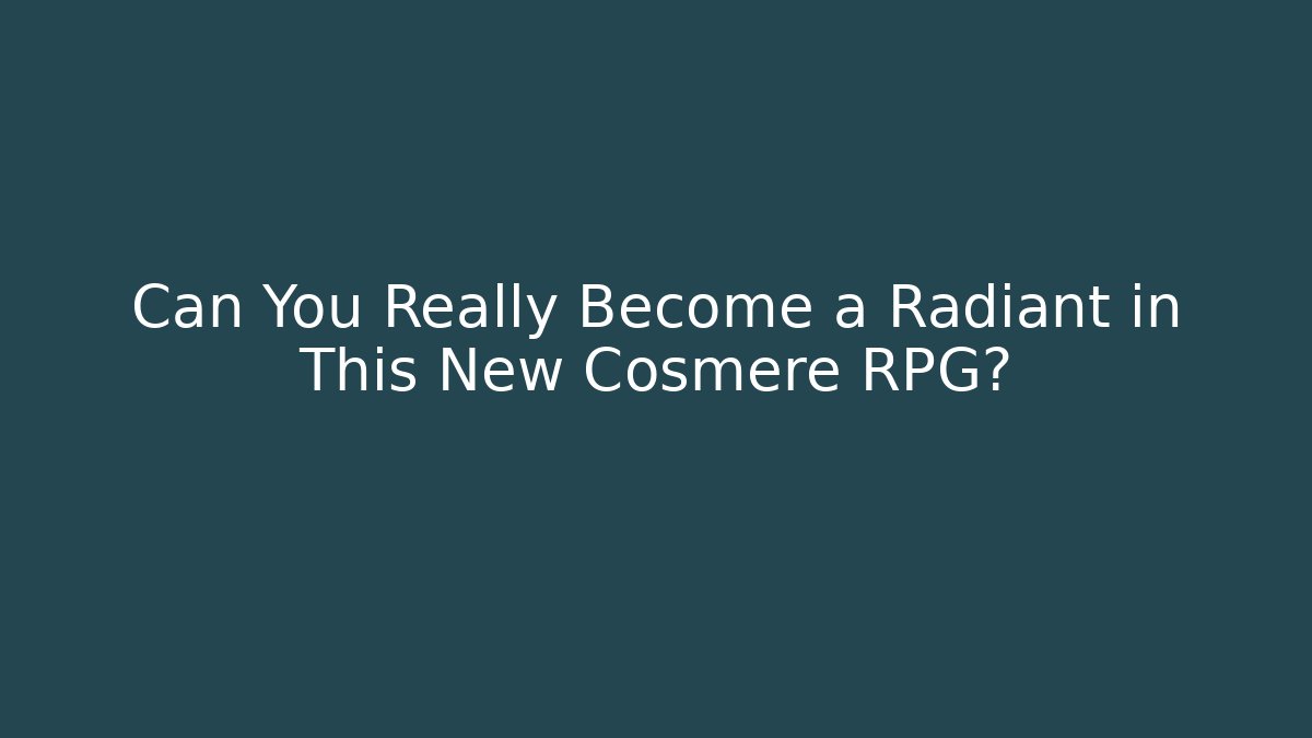 Can You Really Become a Radiant in This New Cosmere RPG?
