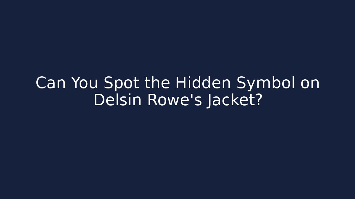 Can You Spot the Hidden Symbol on Delsin Rowe's Jacket?