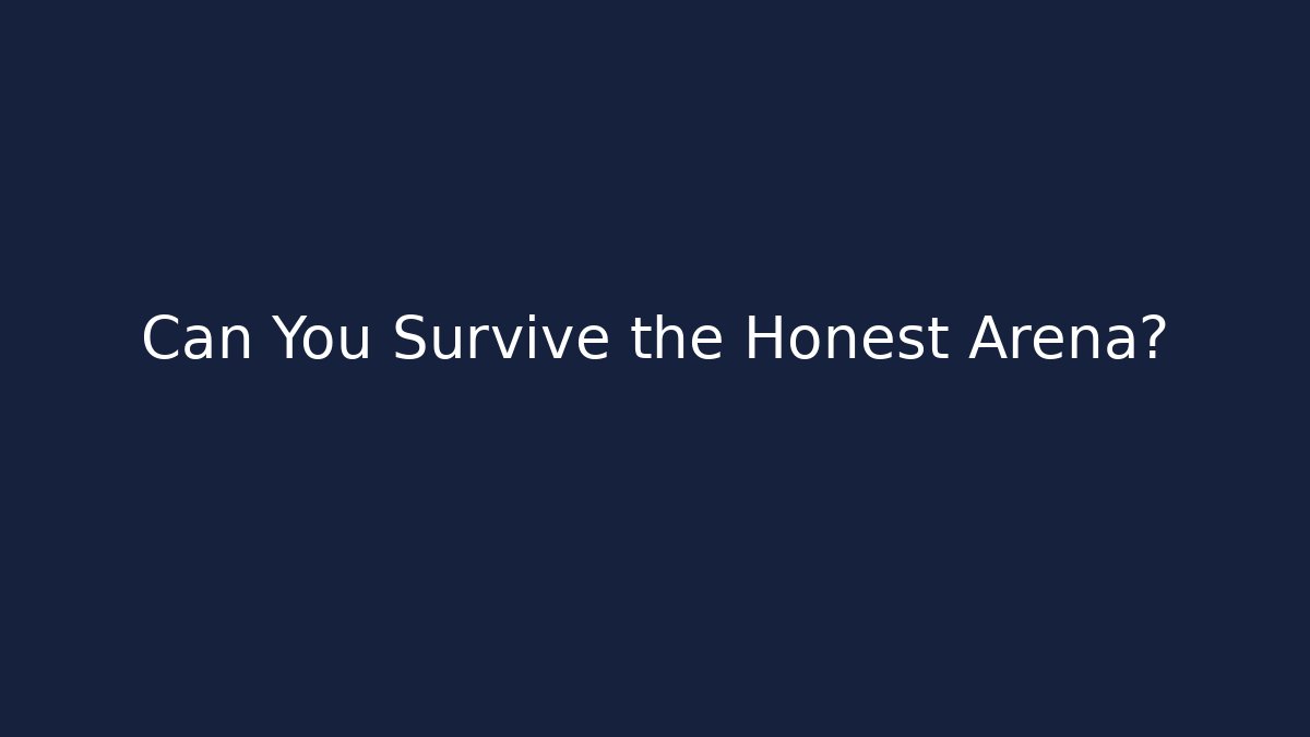 Can You Survive the Honest Arena? - Felix Cat Insurance