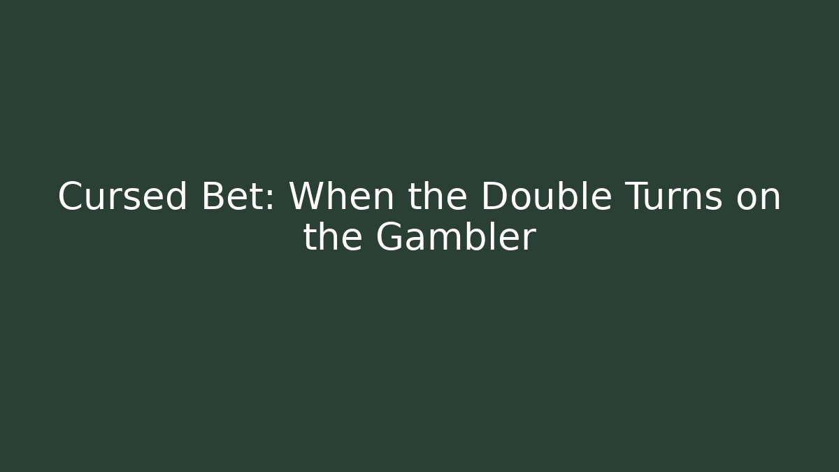 Cursed Bet: When the Double Turns on the Gambler