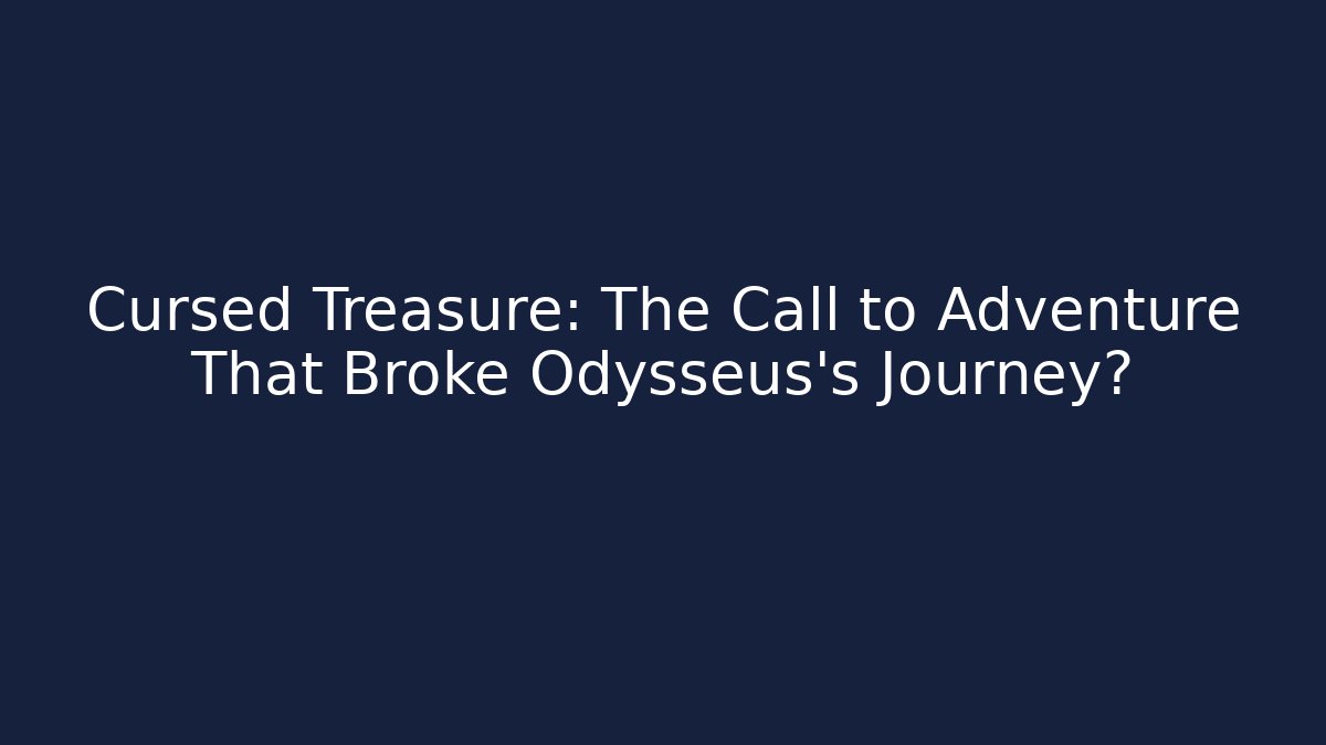 Cursed Treasure: The Call to Adventure That Broke Odysseus's Journey?