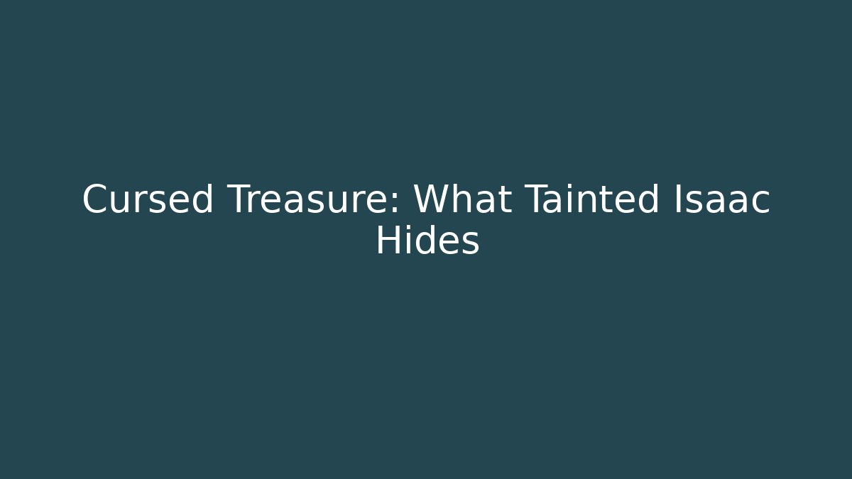 Cursed Treasure: What Tainted Isaac Hides