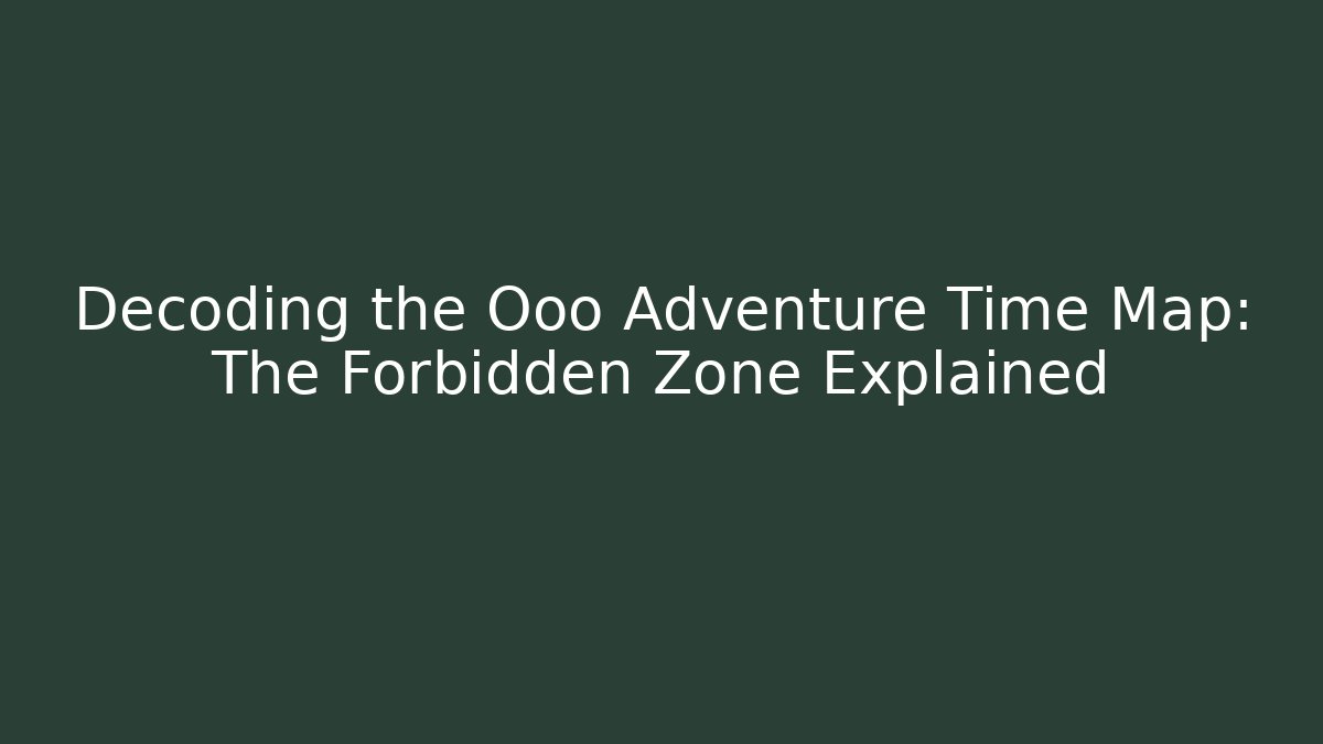 Decoding the Ooo Adventure Time Map: The Forbidden Zone Explained