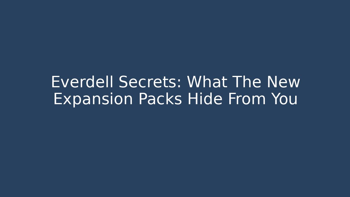 Everdell Secrets: What The New Expansion Packs Hide From You