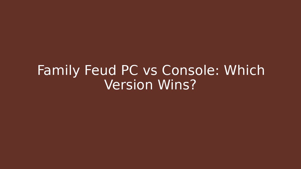 family feud for pc