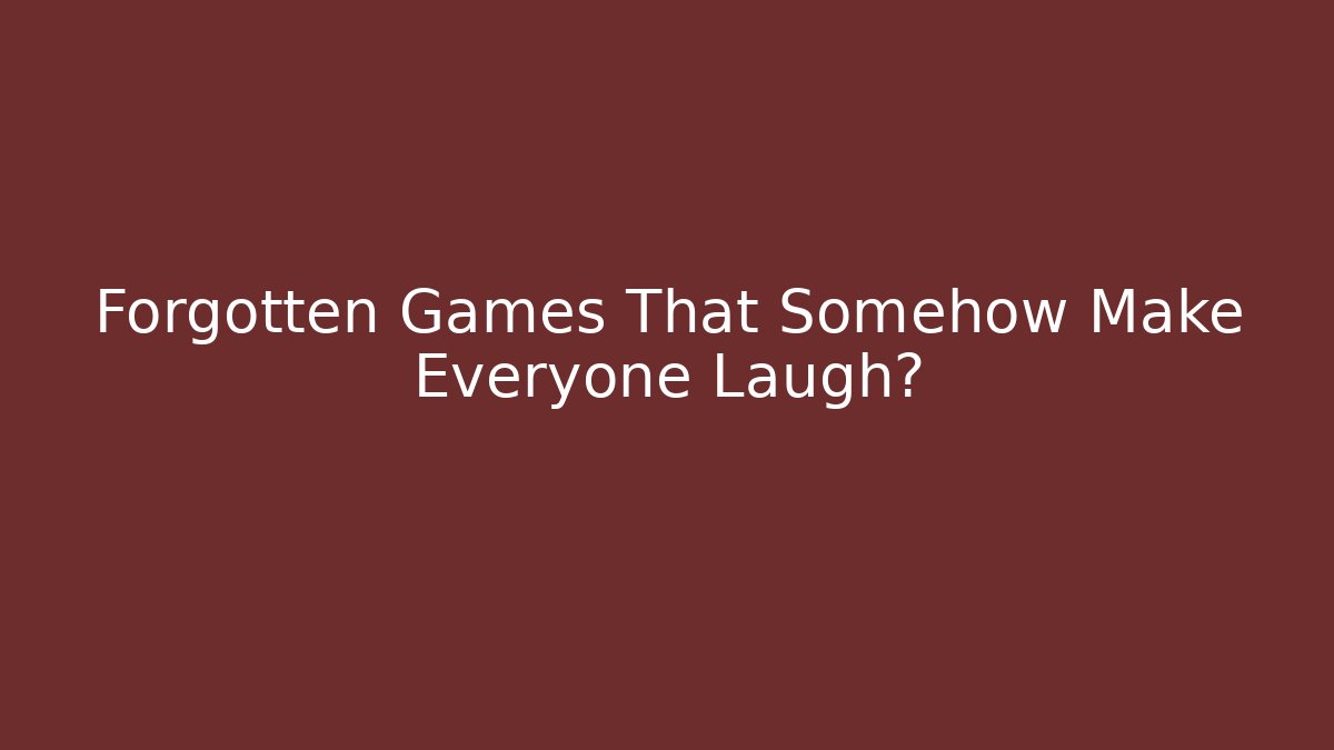 Forgotten Games That Somehow Make Everyone Laugh? - Felix Cat Insurance