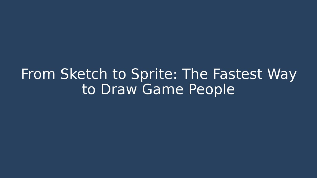 From Sketch to Sprite: The Fastest Way to Draw Game People - Felix Cat Insurance