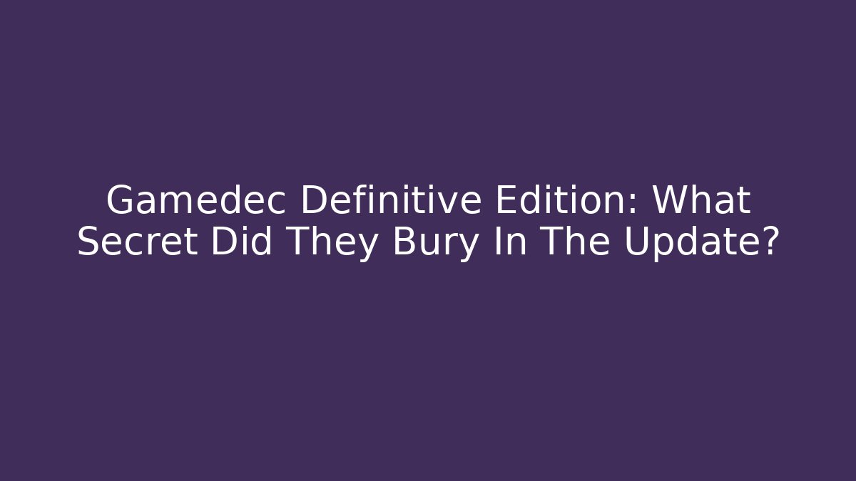 Gamedec Definitive Edition: What Secret Did They Bury In The Update? - Felix Cat Insurance