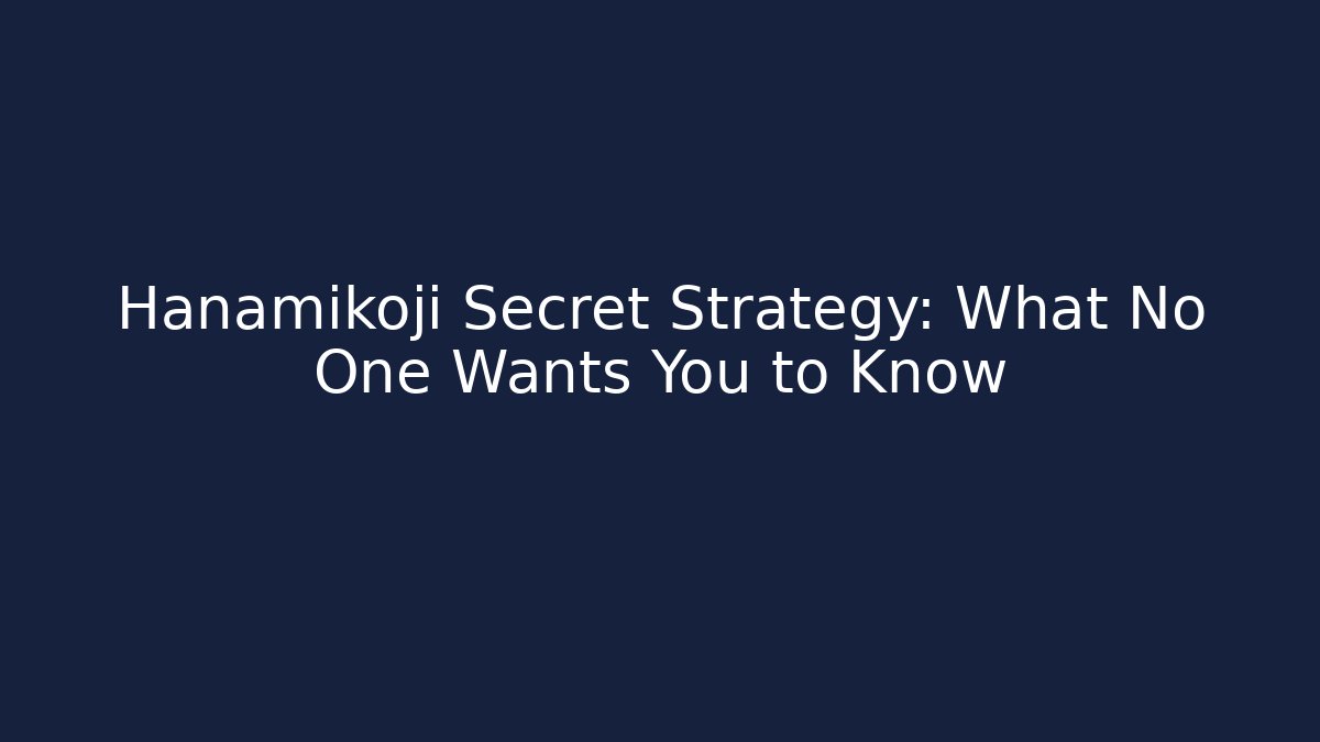 Hanamikoji Secret Strategy: What No One Wants You to Know - Felix Cat Insurance