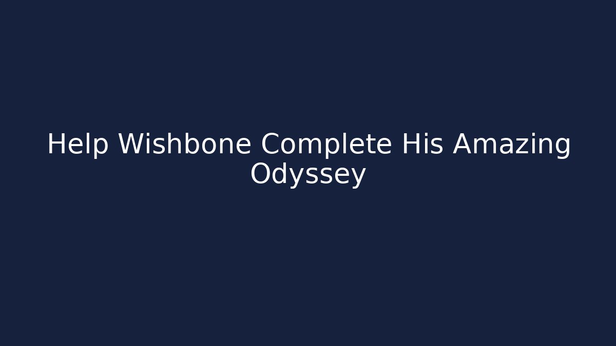 Help Wishbone Complete His Amazing Odyssey - Felix Cat Insurance