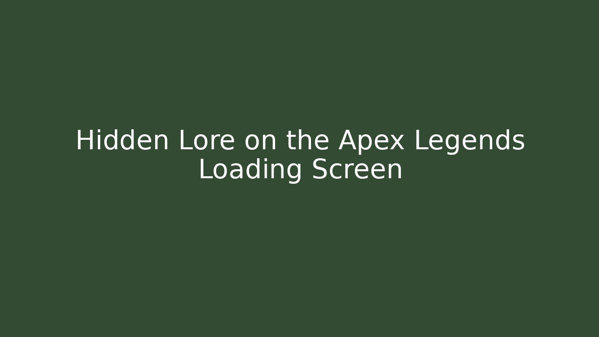 Hidden Lore on the Apex Legends Loading Screen - Felix Cat Insurance