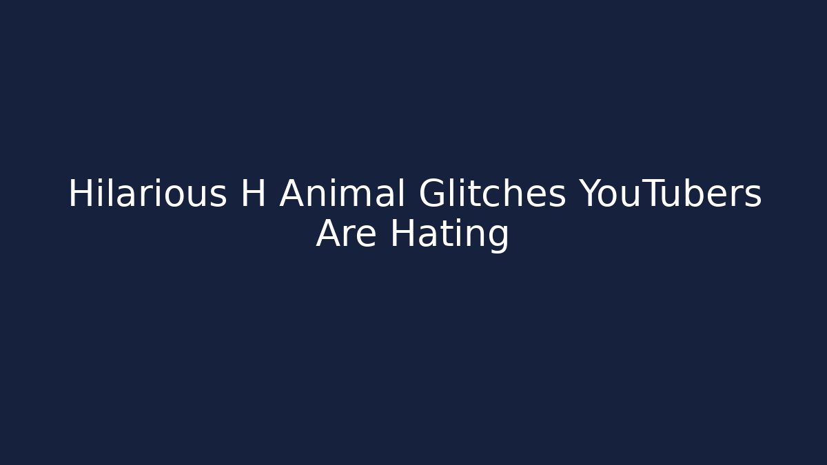 Hilarious H Animal Glitches YouTubers Are Hating - Felix Cat Insurance