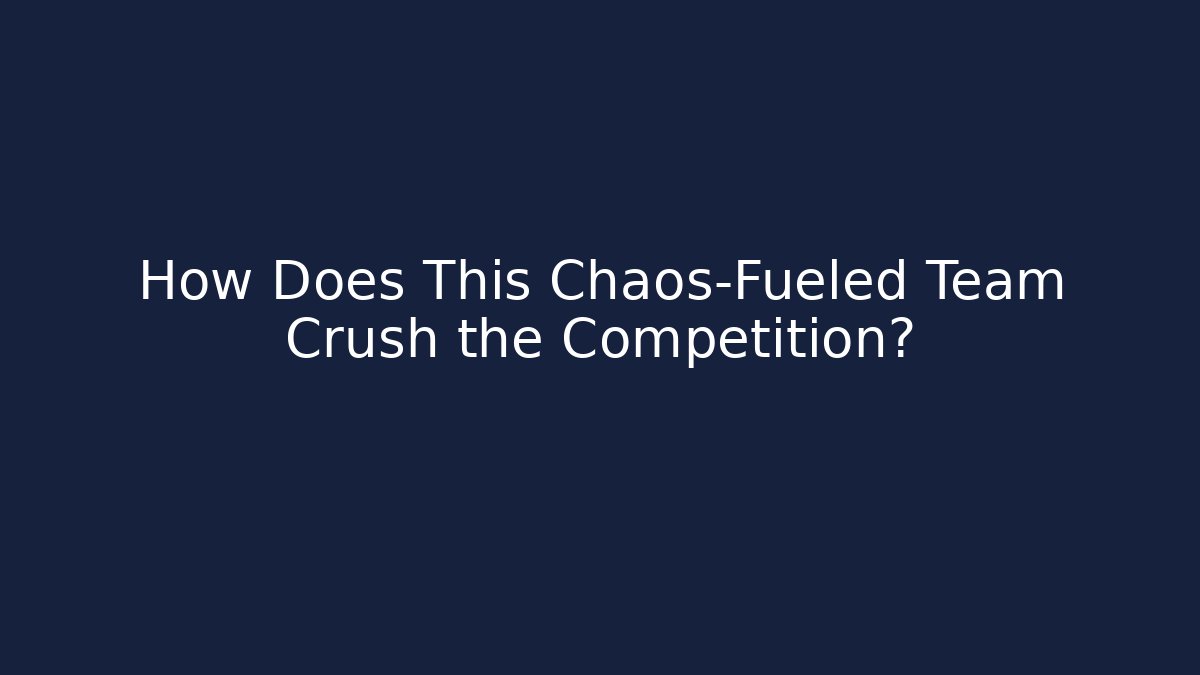 How Does This Chaos-Fueled Team Crush the Competition? - Felix Cat Insurance