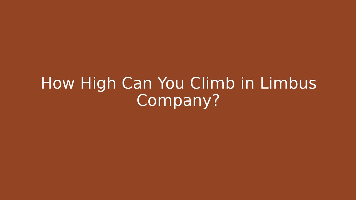 How High Can You Climb in Limbus Company?