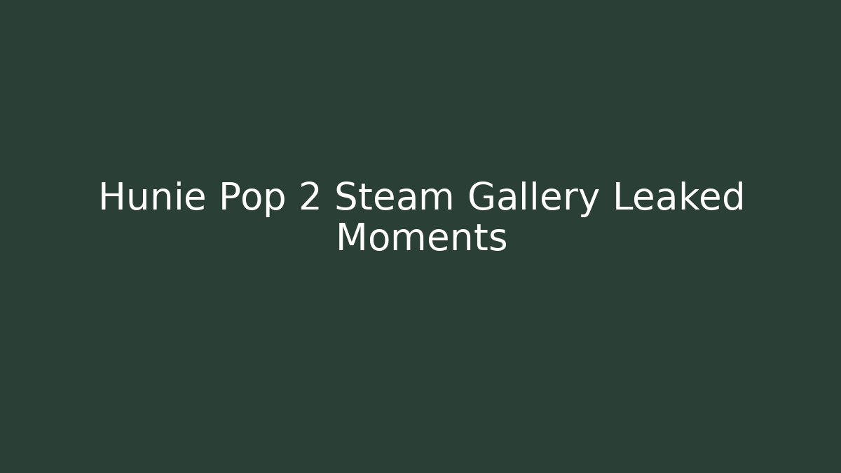 Hunie Pop 2 Steam Gallery Leaked Moments