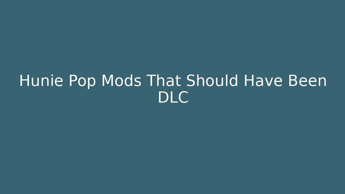 Hunie Pop Mods That Should Have Been DLC - Felix Cat Insurance