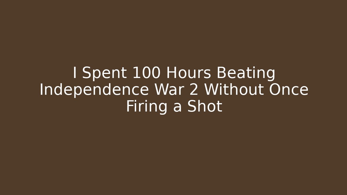 I Spent 100 Hours Beating Independence War 2 Without Once Firing a Shot