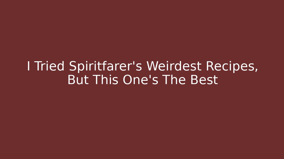 I Tried Spiritfarer's Weirdest Recipes, But This One's The Best