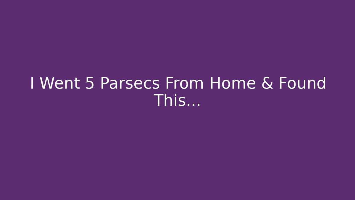 I Went 5 Parsecs From Home & Found This… - Felix Cat Insurance
