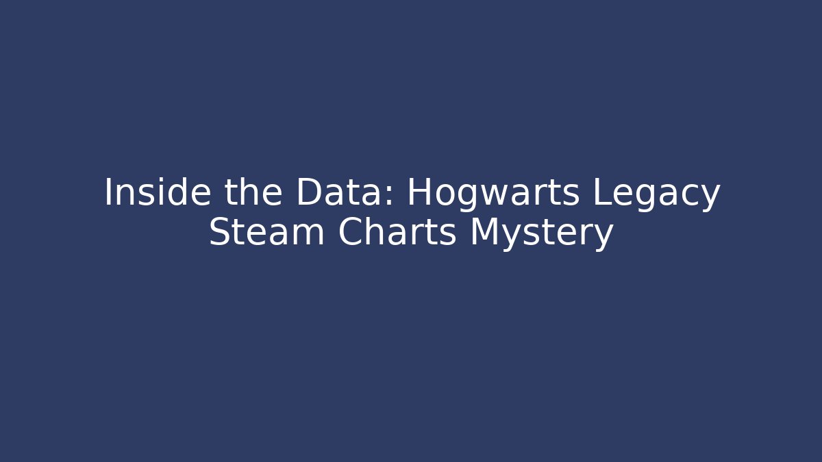 Inside the Data: Hogwarts Legacy Steam Charts Mystery