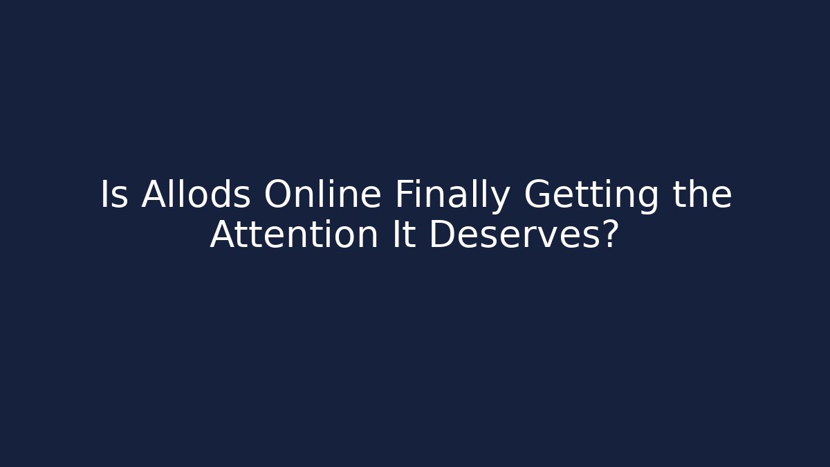 Is Allods Online Finally Getting the Attention It Deserves?