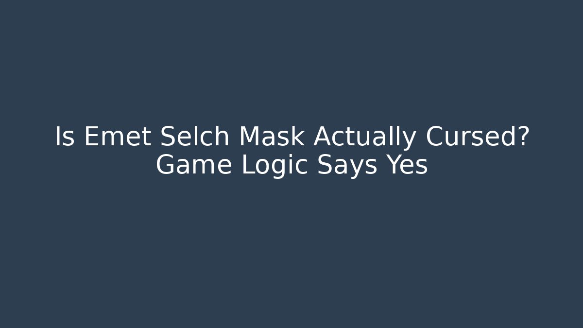 Is Emet Selch Mask Actually Cursed? Game Logic Says Yes