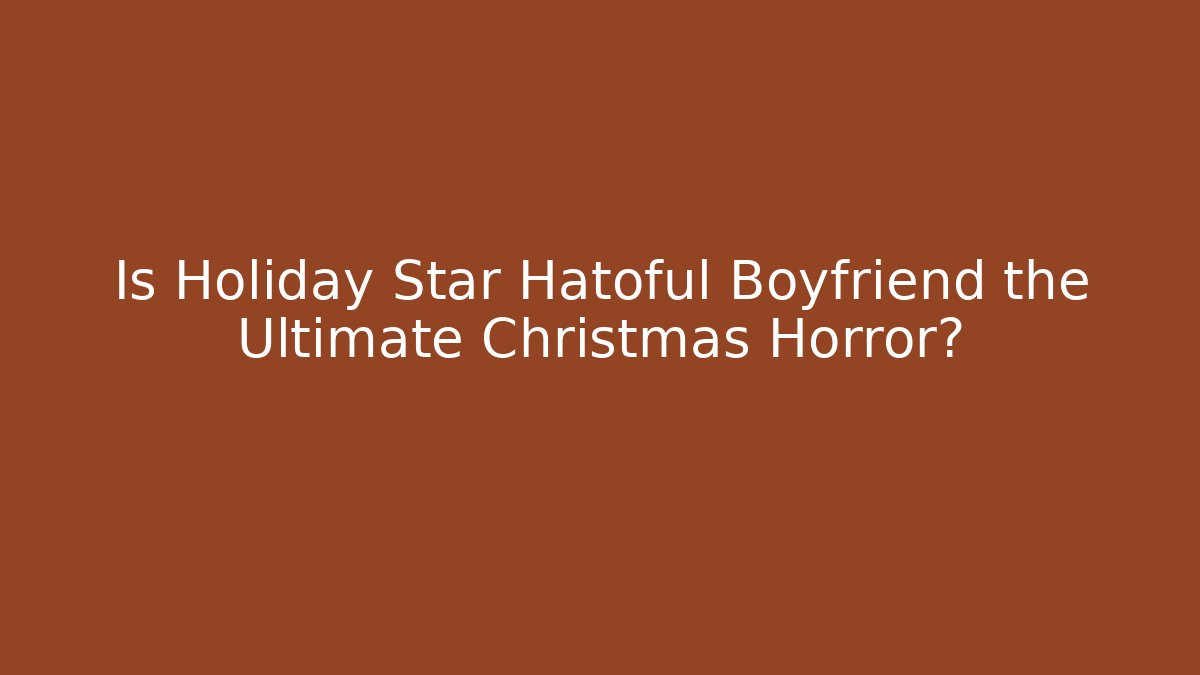 Is Holiday Star Hatoful Boyfriend the Ultimate Christmas Horror?