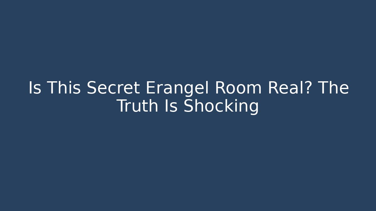 Is This Secret Erangel Room Real? The Truth Is Shocking