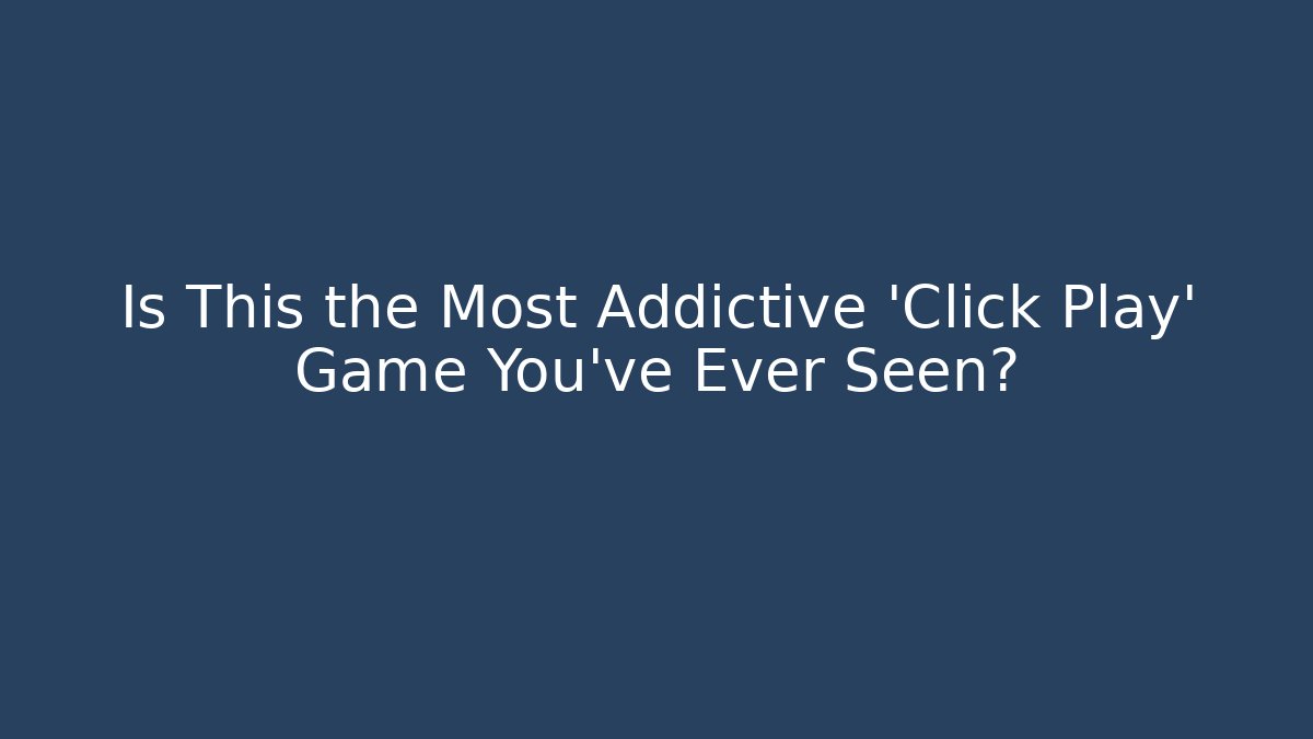 Is This the Most Addictive 'Click Play' Game You've Ever Seen? - Felix Cat Insurance