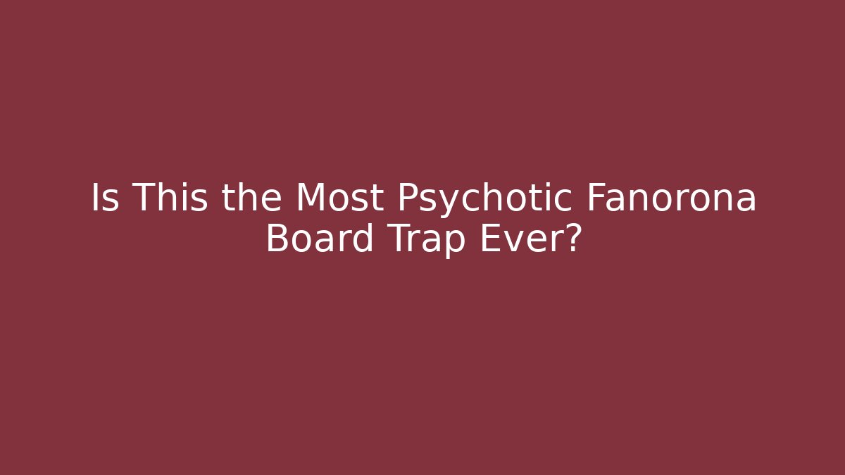 Is This the Most Psychotic Fanorona Board Trap Ever? - Felix Cat Insurance