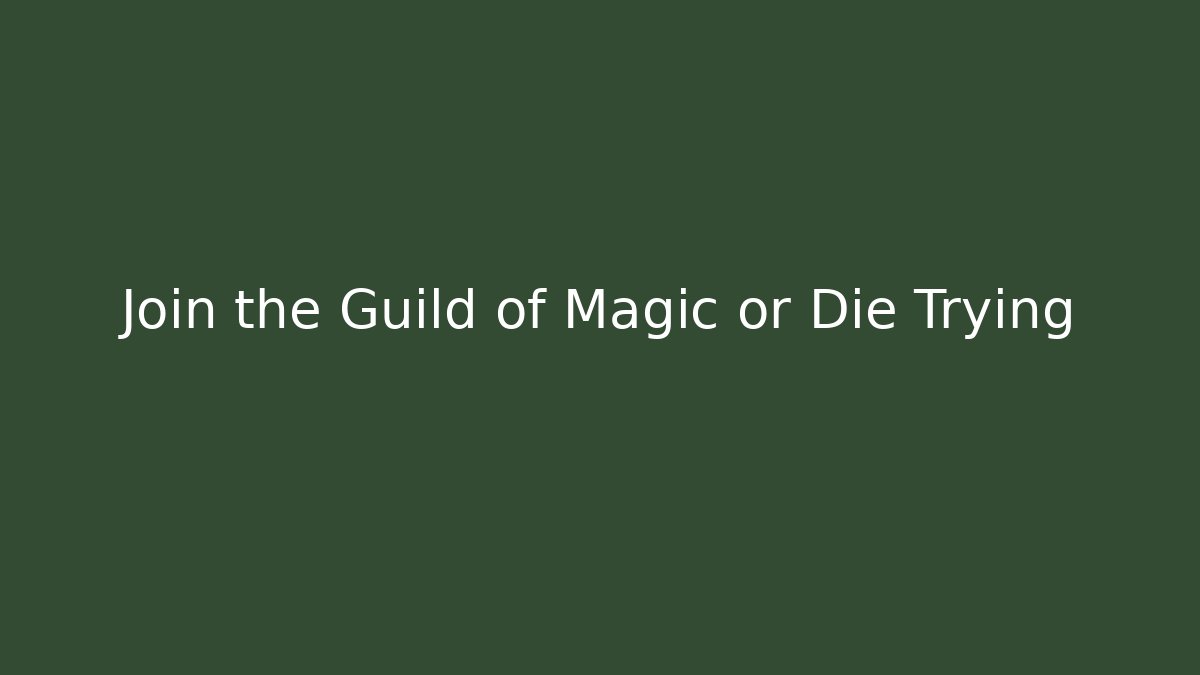 Join the Guild of Magic or Die Trying - Felix Cat Insurance