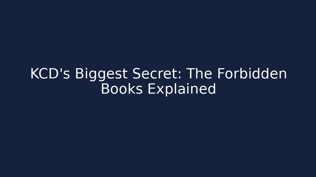 KCD's Biggest Secret: The Forbidden Books Explained - Felix Cat Insurance