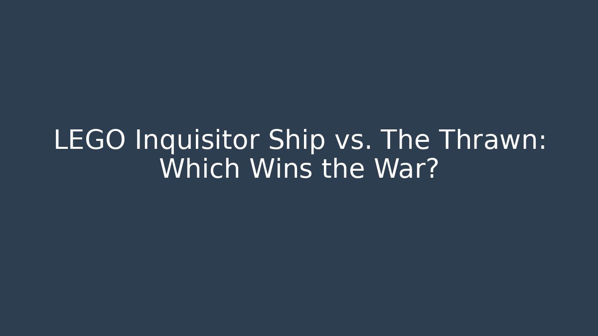 LEGO Inquisitor Ship vs. The Thrawn: Which Wins the War?