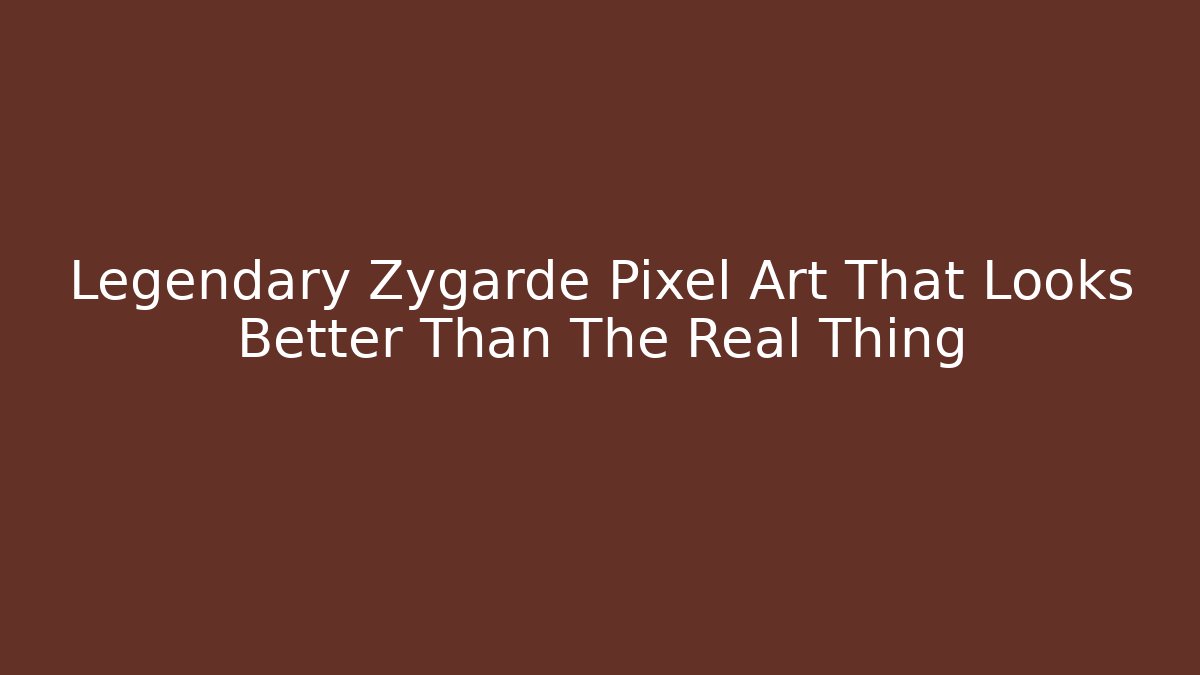 Legendary Zygarde Pixel Art That Looks Better Than The Real Thing