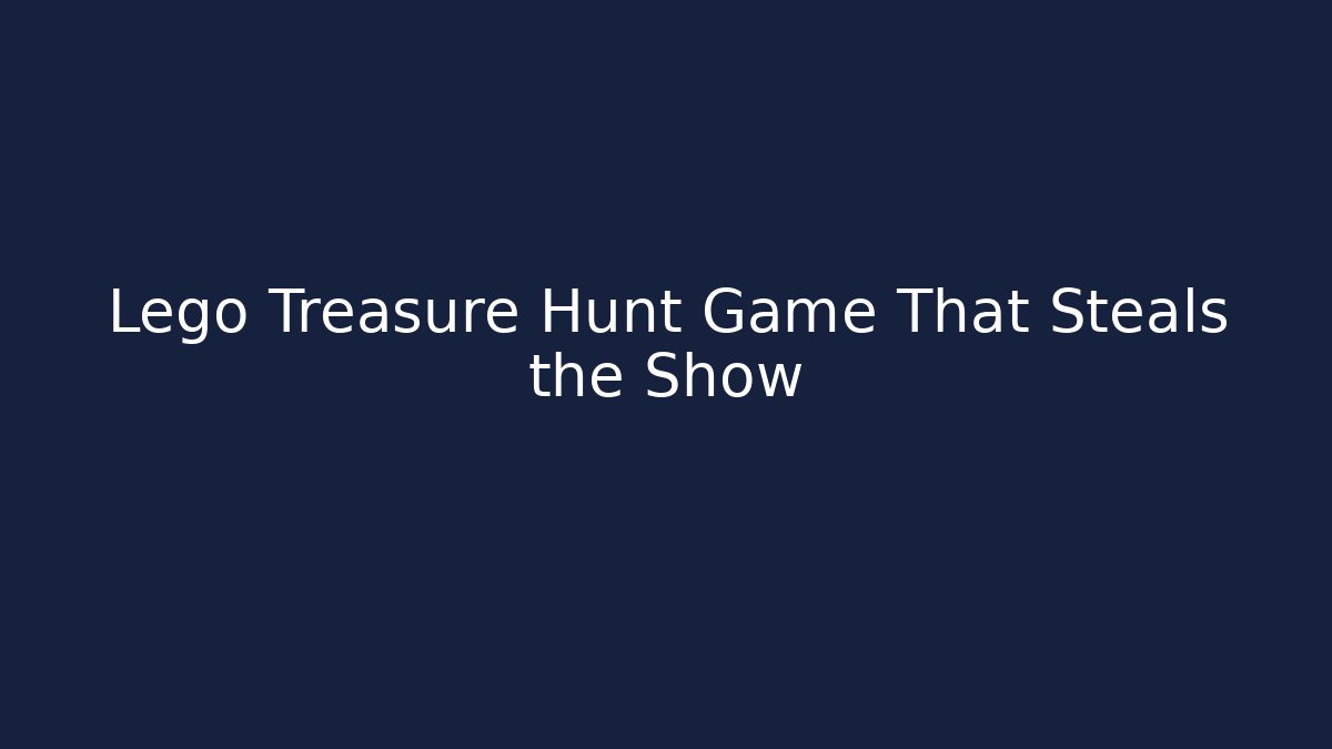 Lego Treasure Hunt Game That Steals the Show