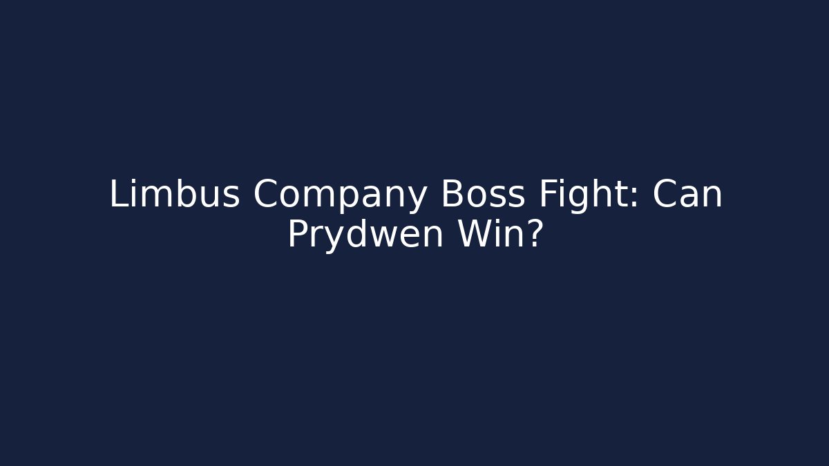 Limbus Company Boss Fight: Can Prydwen Win?