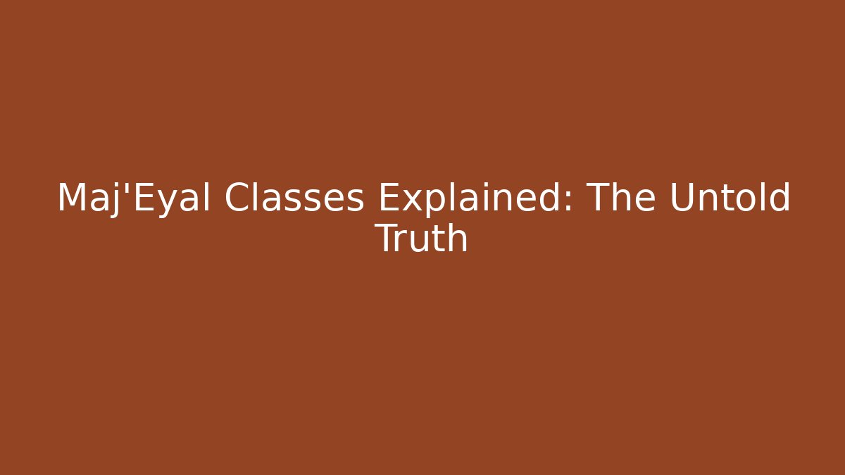 Maj'Eyal Classes Explained: The Untold Truth