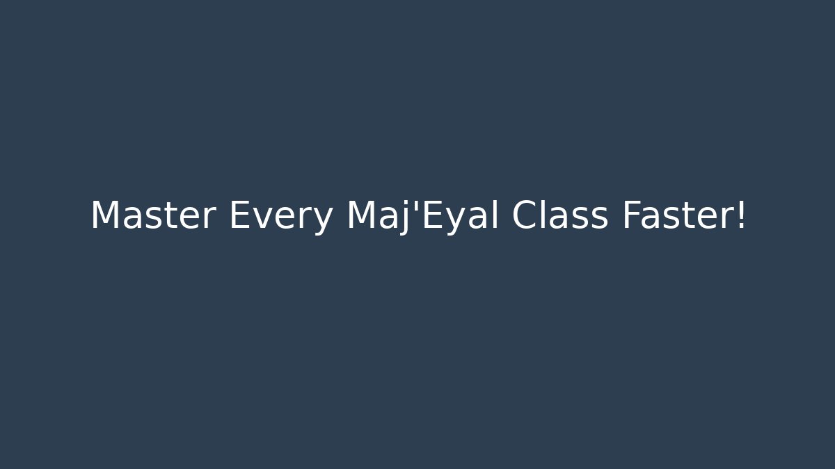 Master Every Maj'Eyal Class Faster!