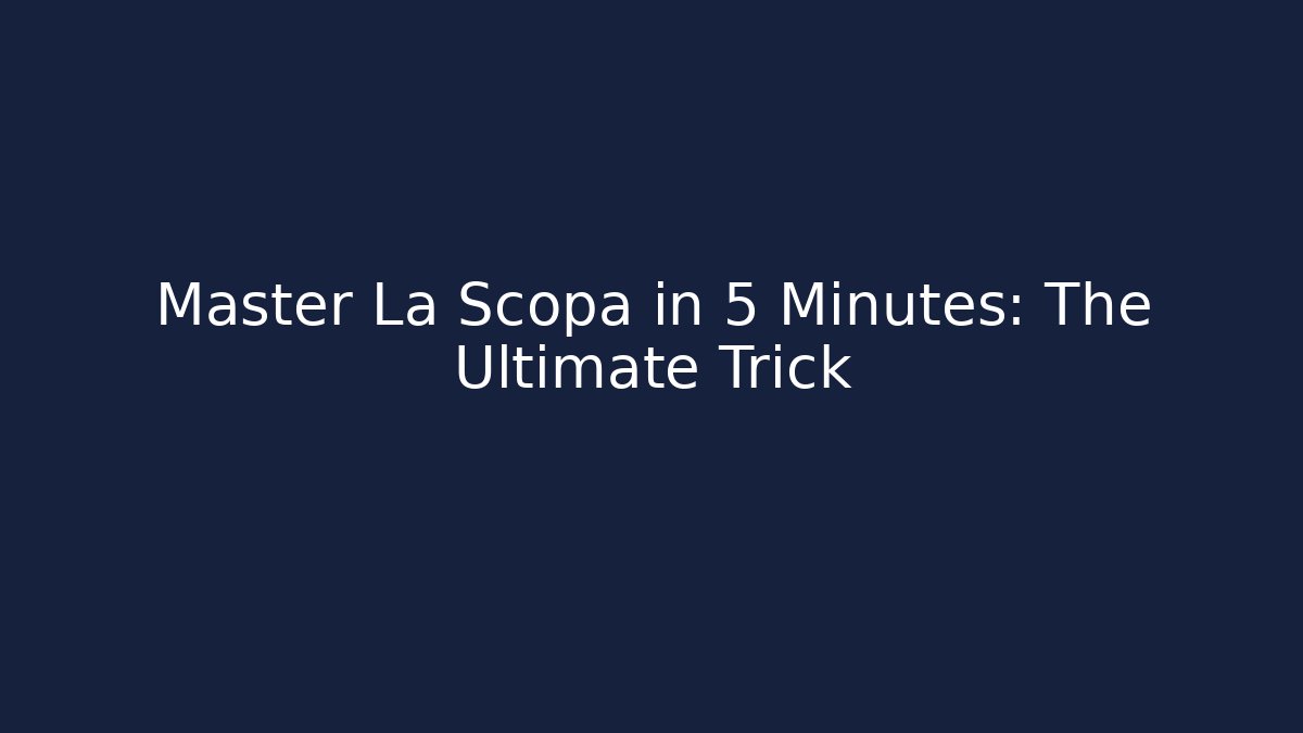 Master La Scopa in 5 Minutes: The Ultimate Trick