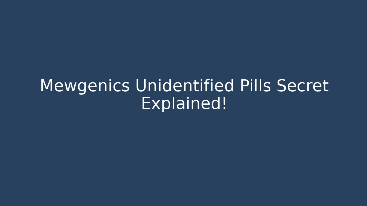 Mewgenics Unidentified Pills Secret Explained! - Felix Cat Insurance