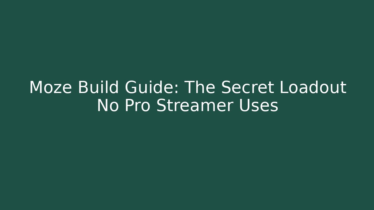Moze Build Guide: The Secret Loadout No Pro Streamer Uses - Felix Cat Insurance