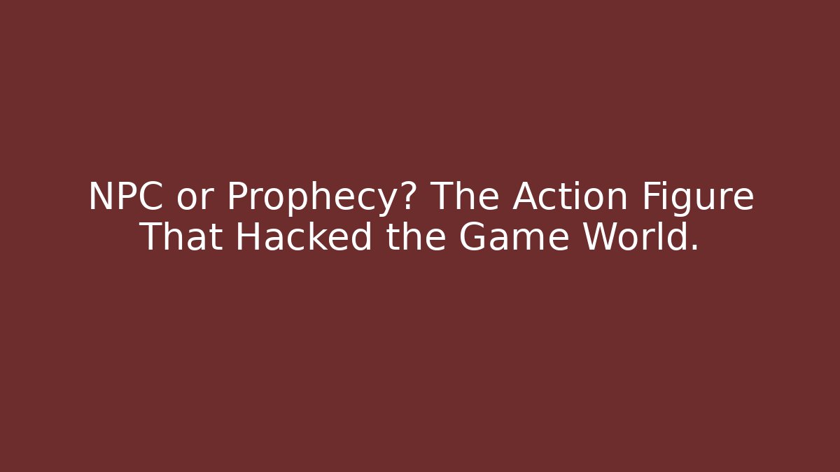 NPC or Prophecy? The Action Figure That Hacked the Game World.