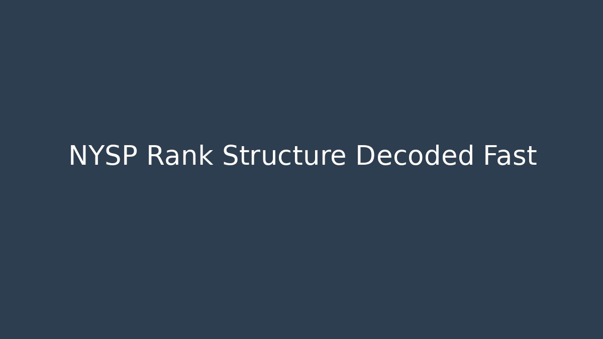 NYSP Rank Structure Decoded Fast