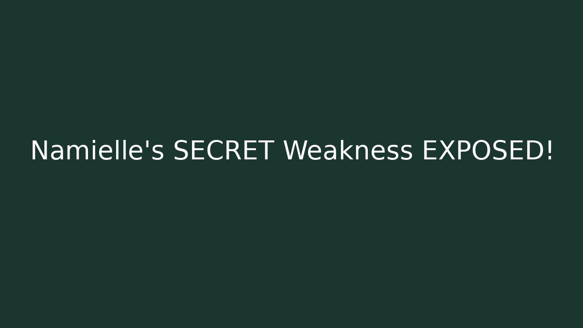 Namielle's SECRET Weakness EXPOSED! - Felix Cat Insurance